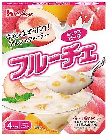 好侍自加牛奶桃果肉即食布丁 4 人份